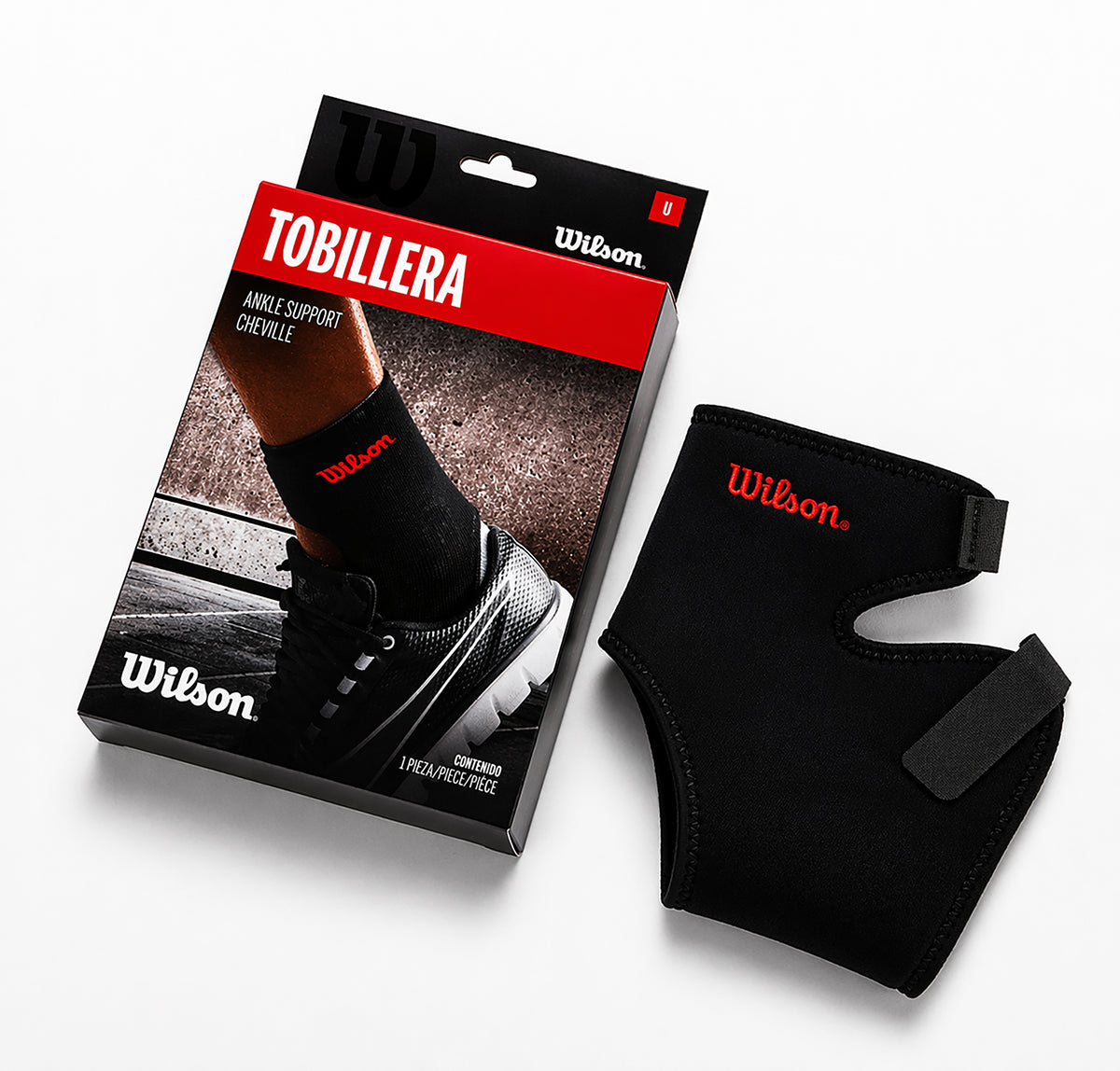 Tobillera Wilson AW107 Neopreno AFS Soporte Tobillo Velcro Ajustable Unisex Unitalla