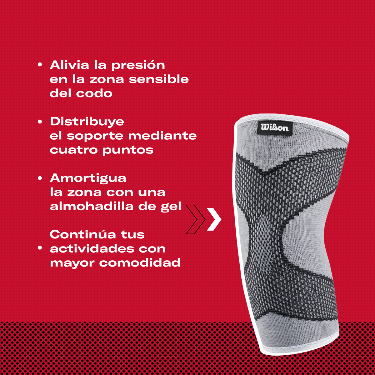 Codera Elástica Gel TPR Doble Sportech AW710 Compresión Nivel 2 Codo