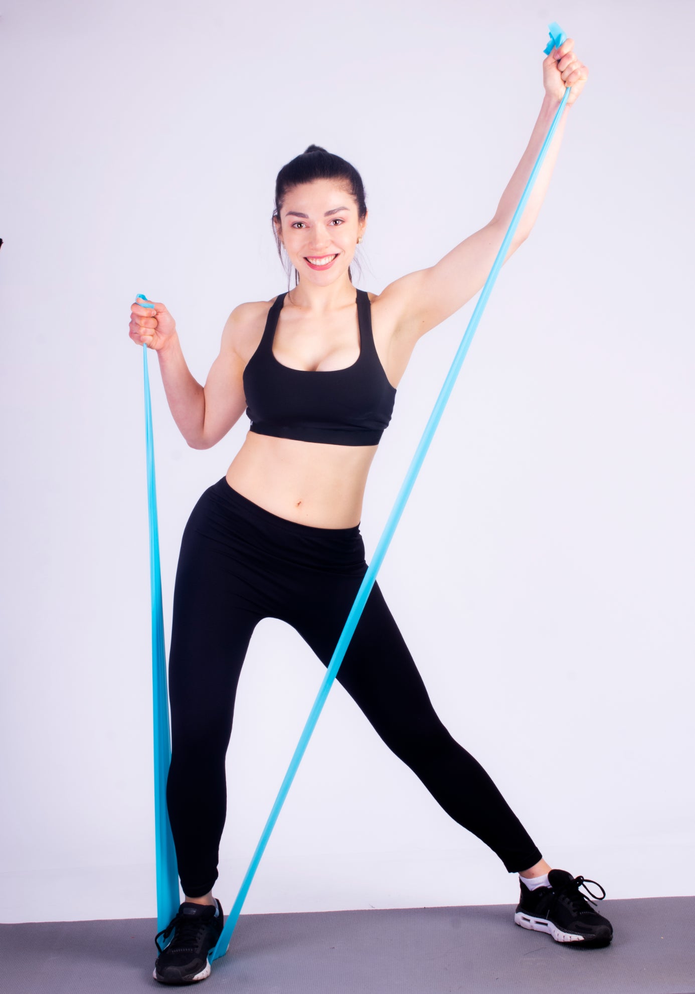 Bandas de Tensión 3 Resistencias Sportech BT0003 Set Yoga Pilates Fitness