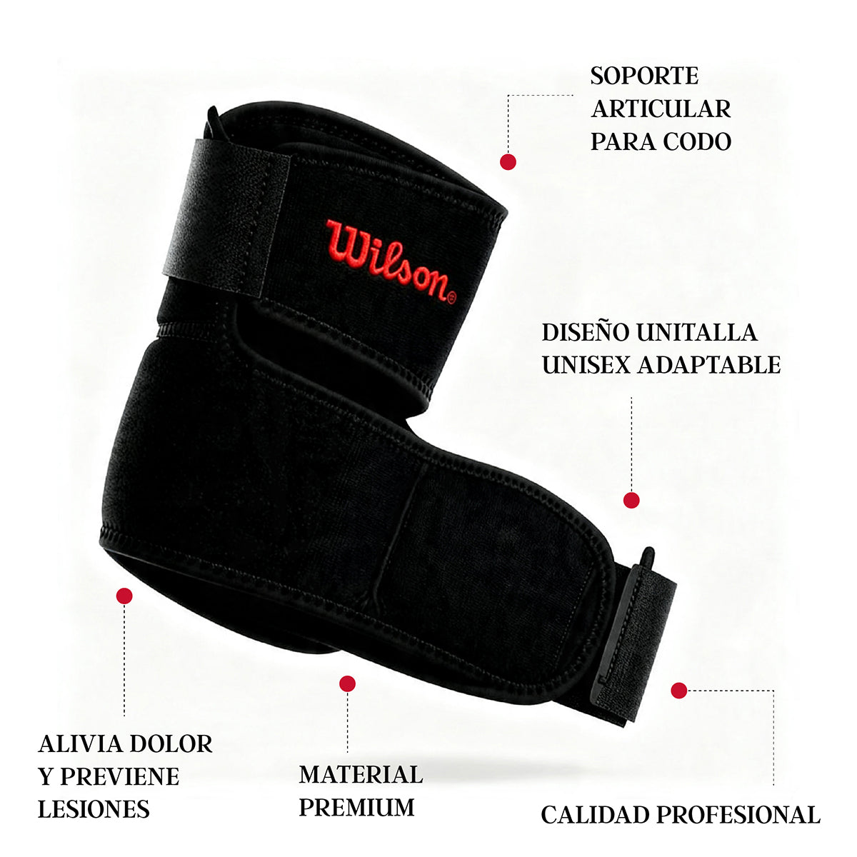 Codera Wilson AW103 Neopreno AFS Soporte Codo Antebrazo Epicondilitis Unisex Unitalla