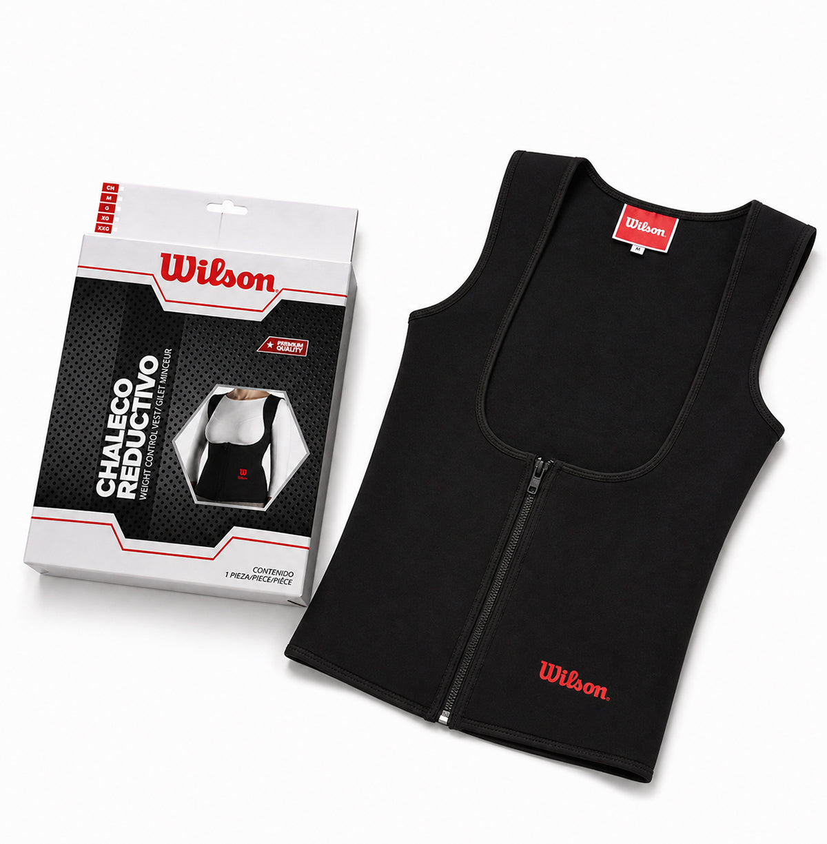Chaleco Reductivo Wilson AW110 Neopreno Mujer Negro