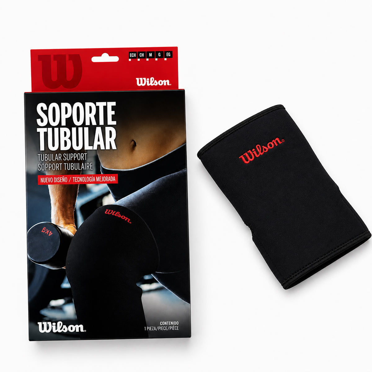 Soporte Tubular Rodillera Wilson AW201 Neopreno Compresión