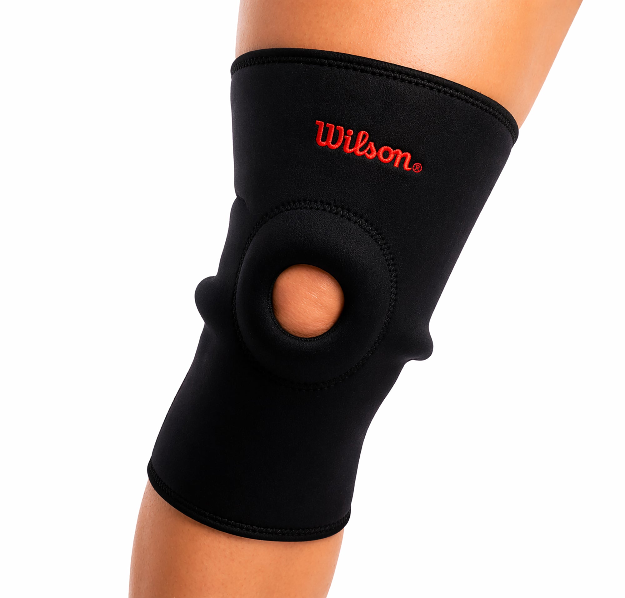 Rodillera Abierta Wilson AW202 Neopreno Soporte Rótula Velcro Ajustable Unisex