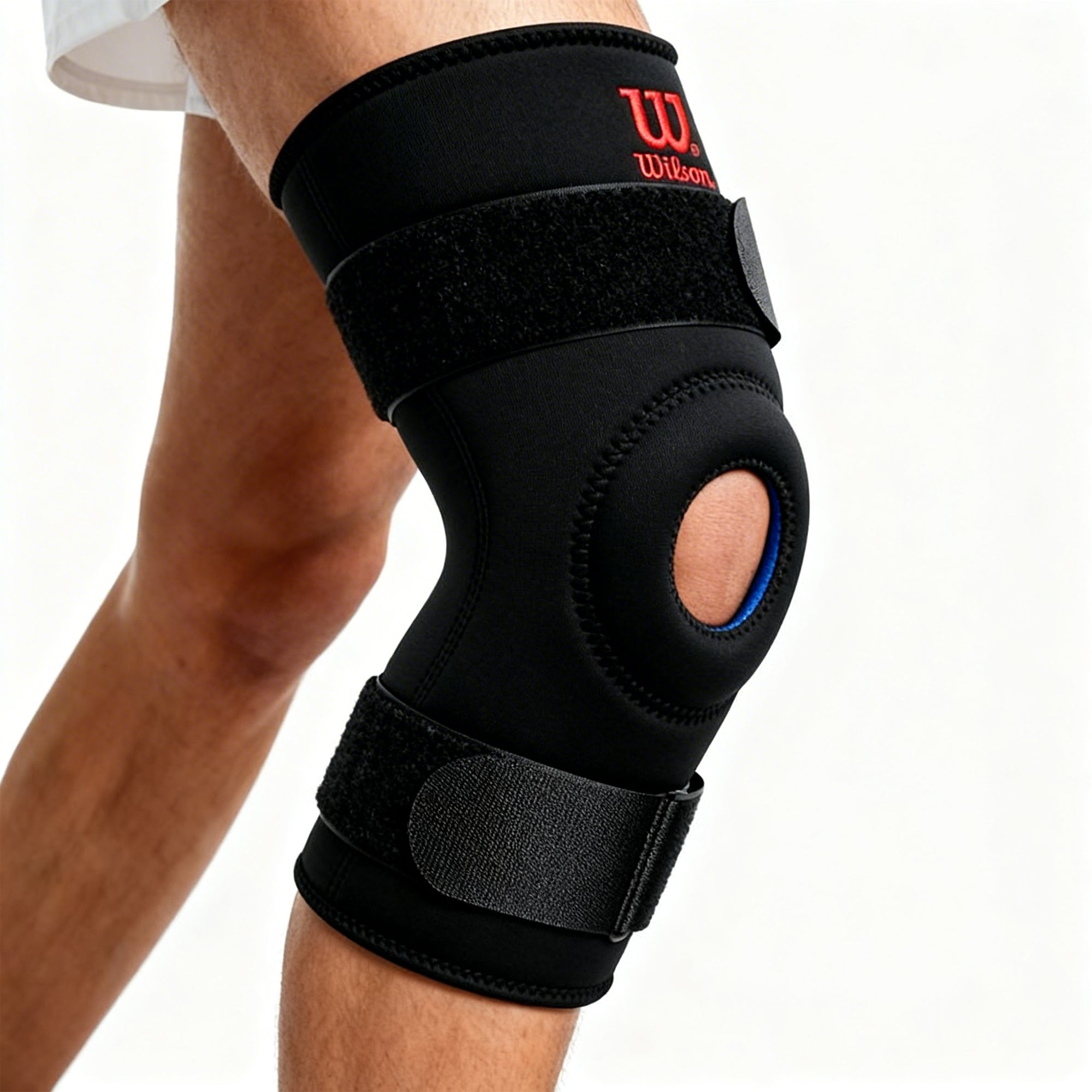 Rodillera Wilson AW203 Soporte Ajustable Rodilla Rótula Correas Neopreno Unisex