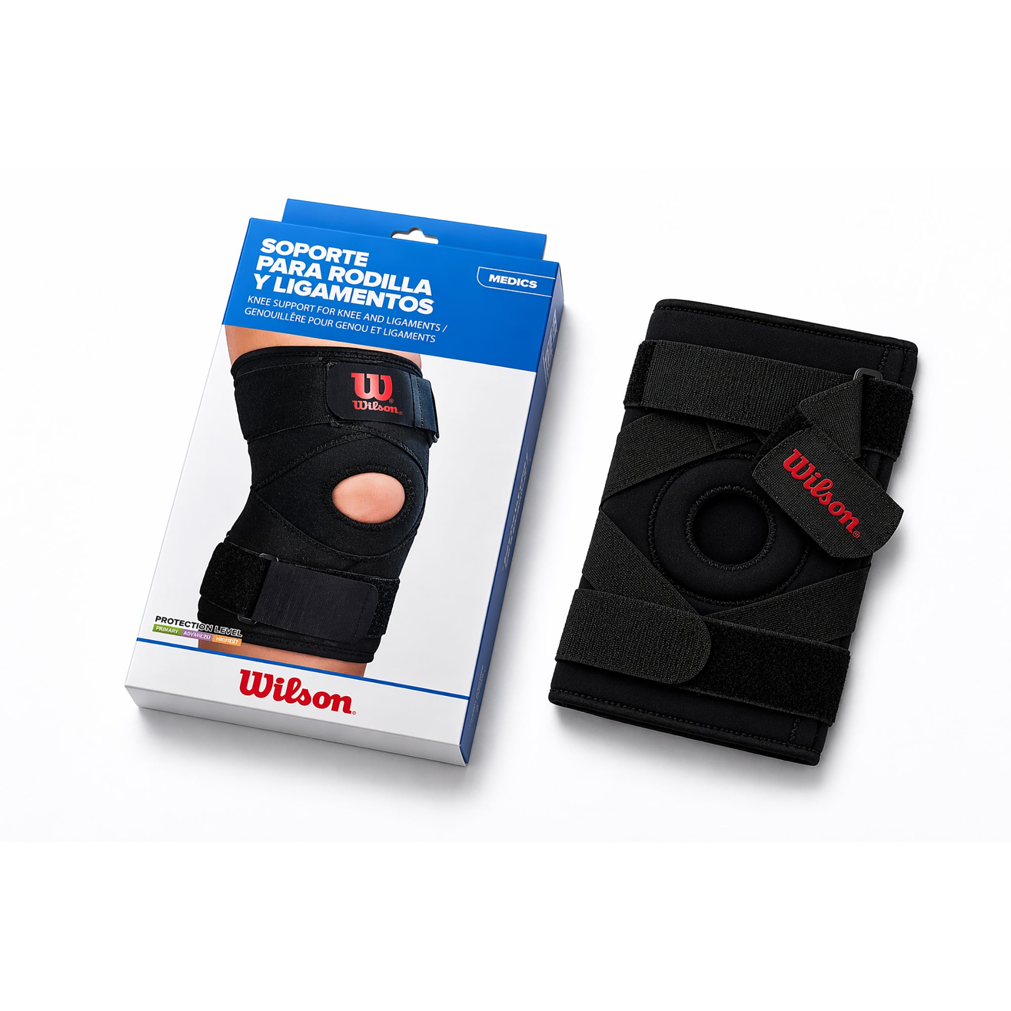 Rodillera Wilson AW205 Soporte Rodilla Ligamentos Cruzados Colaterales Neopreno Unisex
