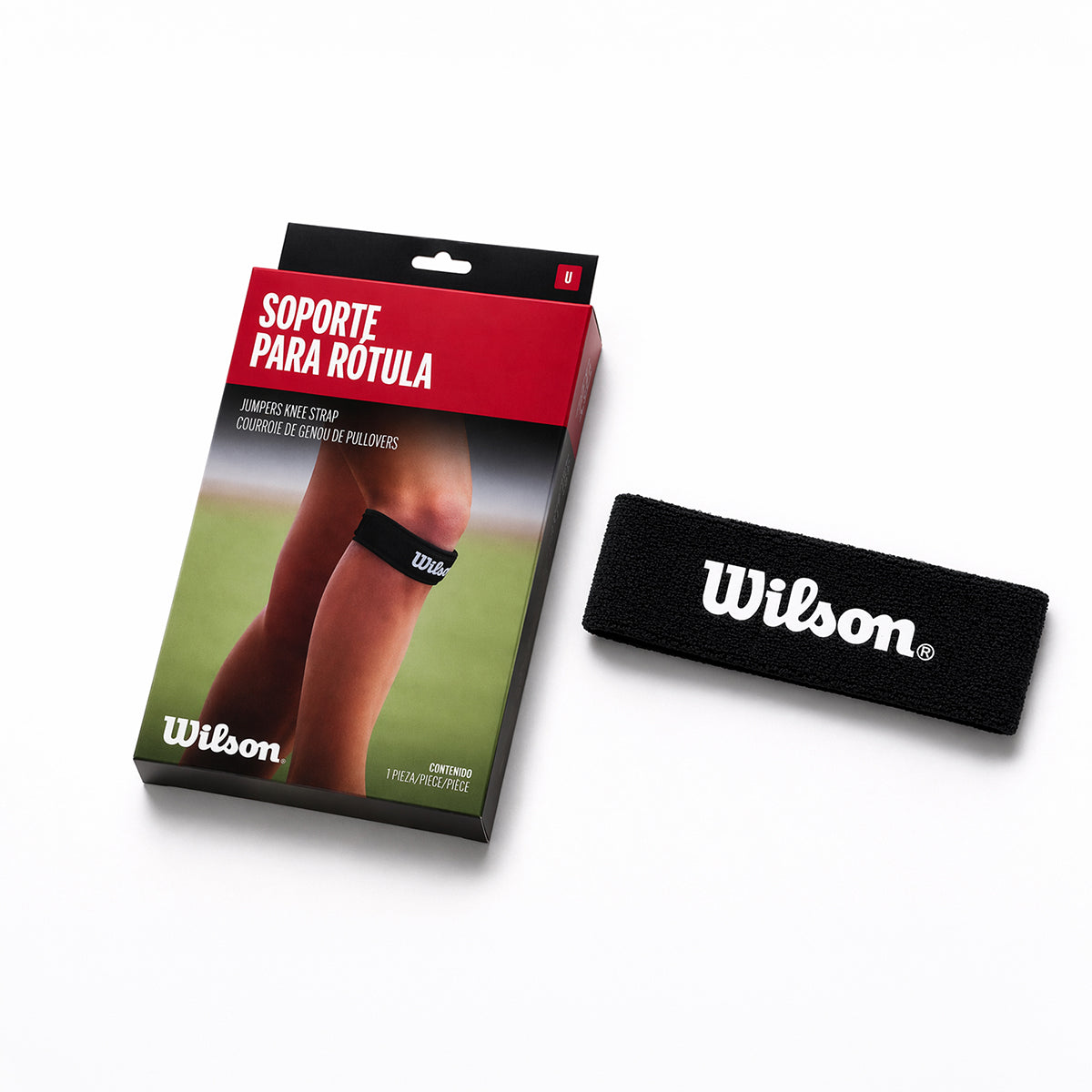 Banda Soporte Rótula Wilson AW501 Correa Tendón Rotuliano Velcro Ajustable Unisex