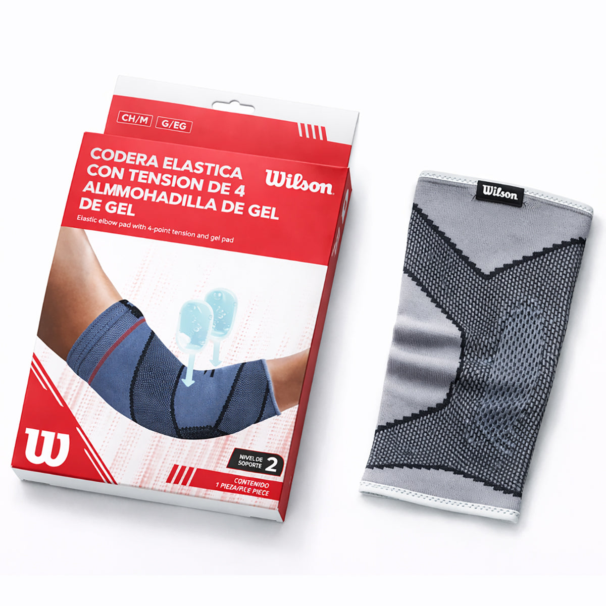 Codera Elástica Gel TPR Doble Sportech AW710 Compresión Nivel 2 Codo