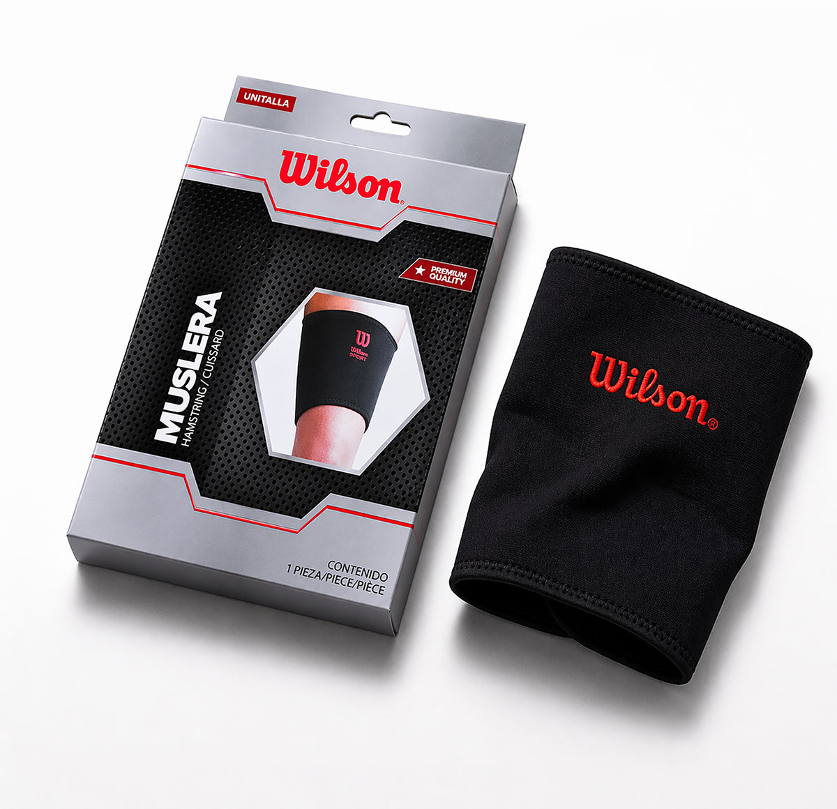 Muslera Wilson AW104 Neopreno AFS Soporte Muslo Compresión Calor Terapéutico Unisex