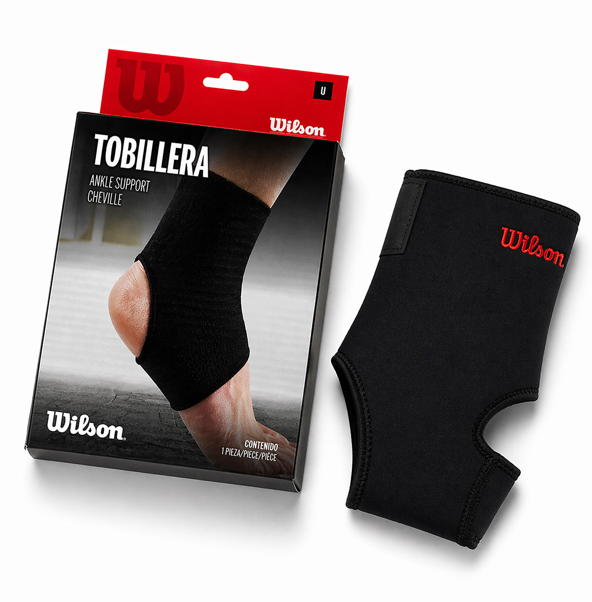 Tobillera Baja Wilson AW304 Velcro Neopreno Compresión Tobillo Ligamentos Unisex Unitalla