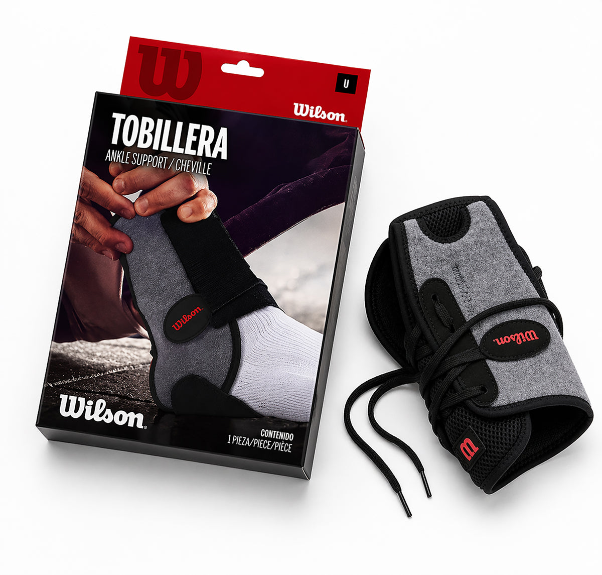Tobillera Agujetas Wilson AW305 Soporte Lateral Tobillo Ligamentos AFS Neopreno Unisex