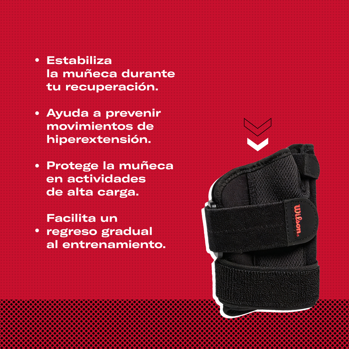 Muñequera con Inmovilizador Wilson AW403 Neopreno Unitalla