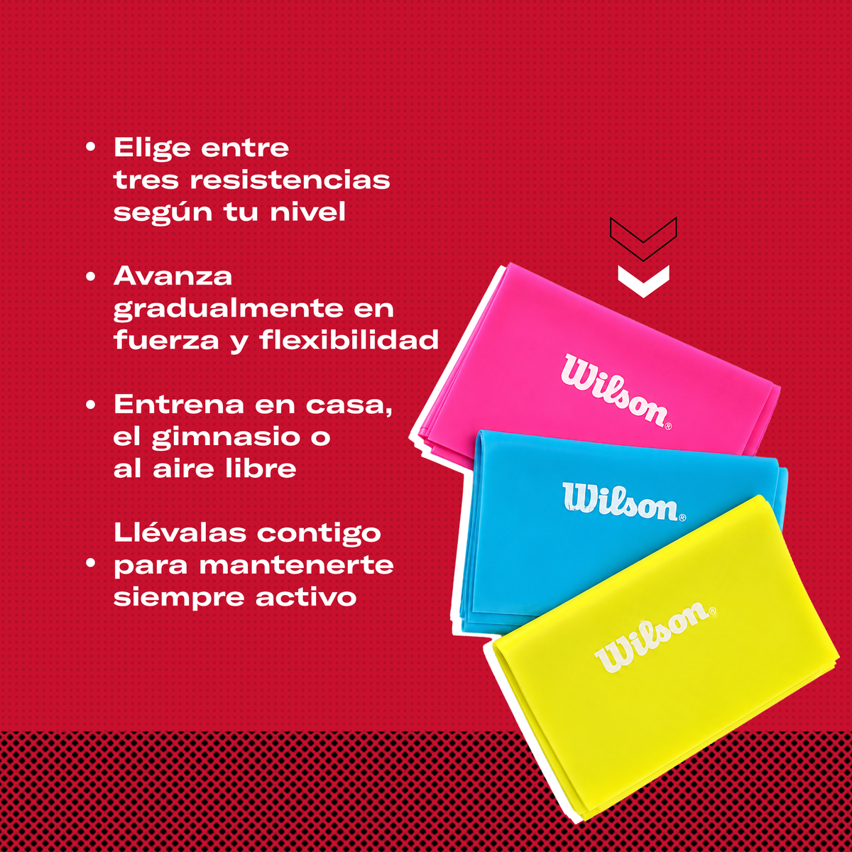 Bandas de Tensión 3 Resistencias Sportech BT0003 Set Yoga Pilates Fitness