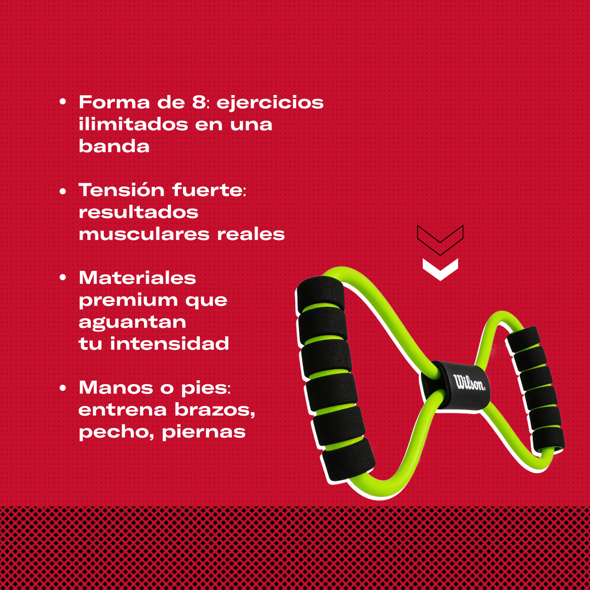 Liga Tensión Fuerte Wilson LT000F Forma 8 Verde Lima