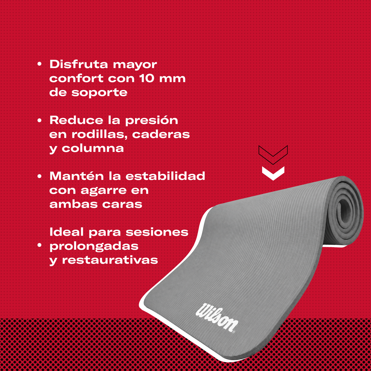 Tapete Yoga Wilson 10mm Extra Grueso Antideslizante TY0010
