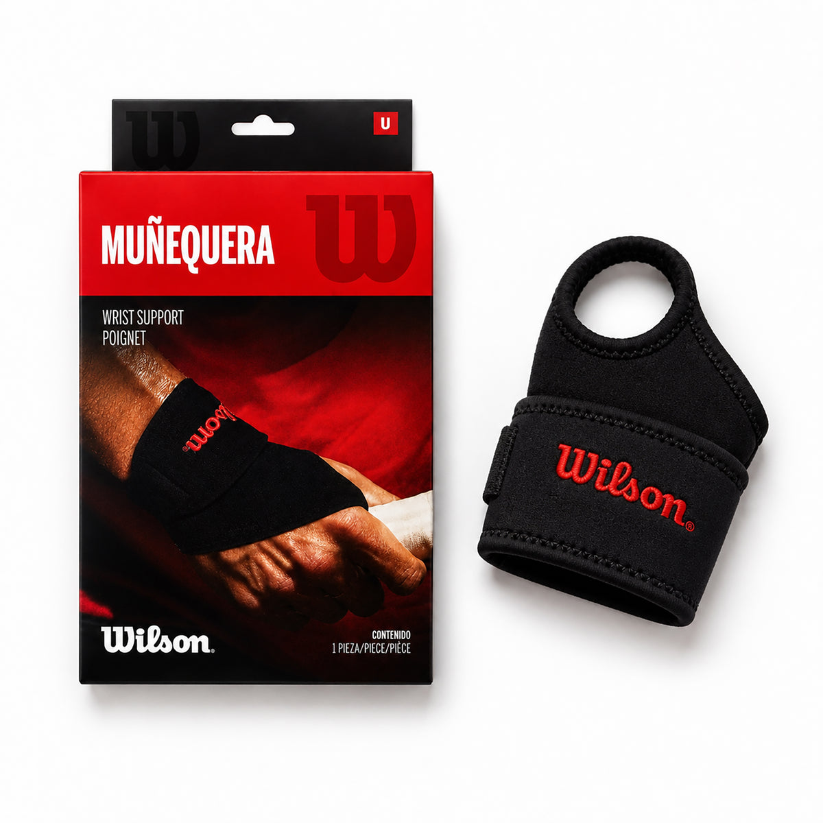 Muñequera Wilson AW105 Neopreno Soporte Compresión Velcro Unitalla