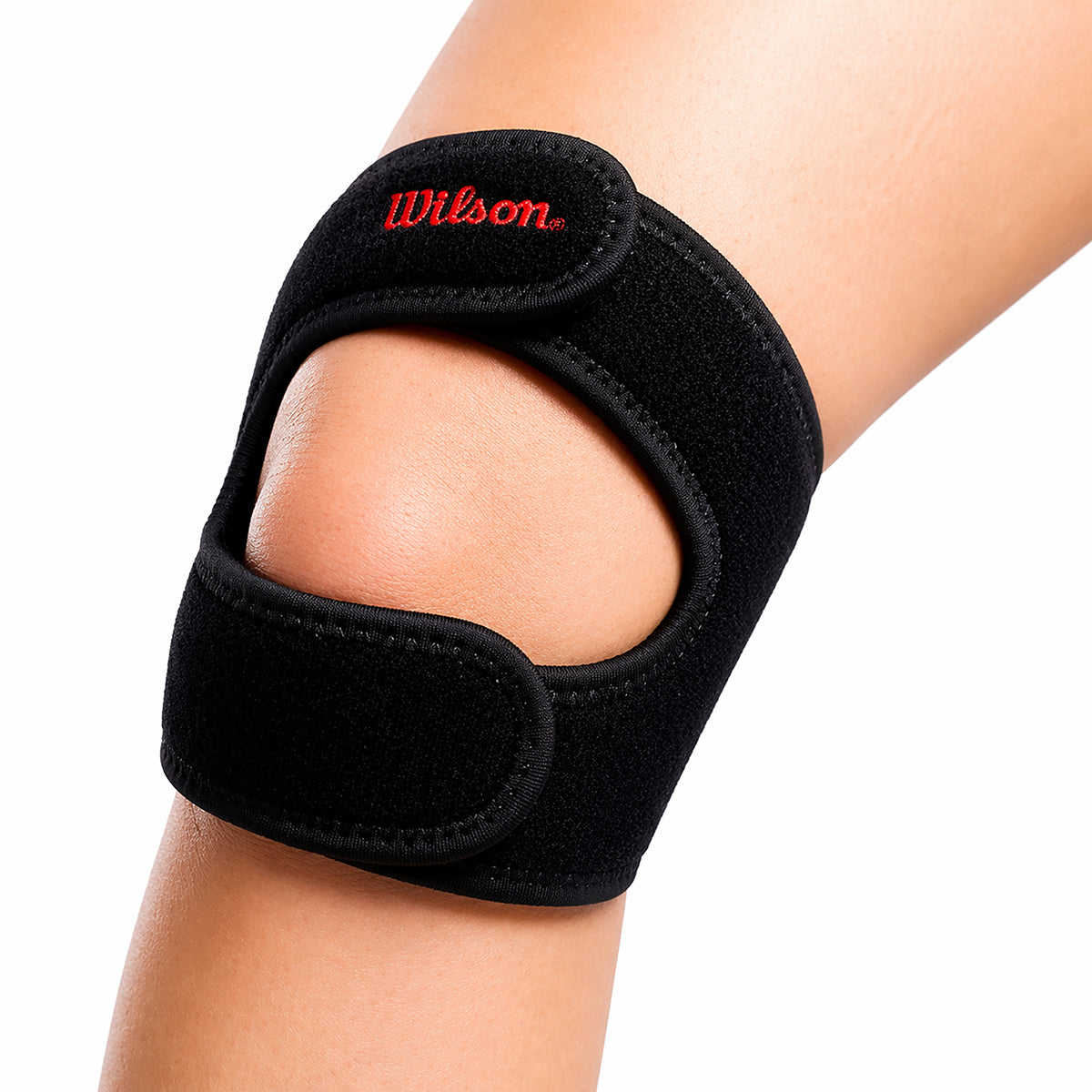 Rodillera Wilson AW502 Soporte Doble Rótula Dos Correas Ajustables Neopreno Unisex