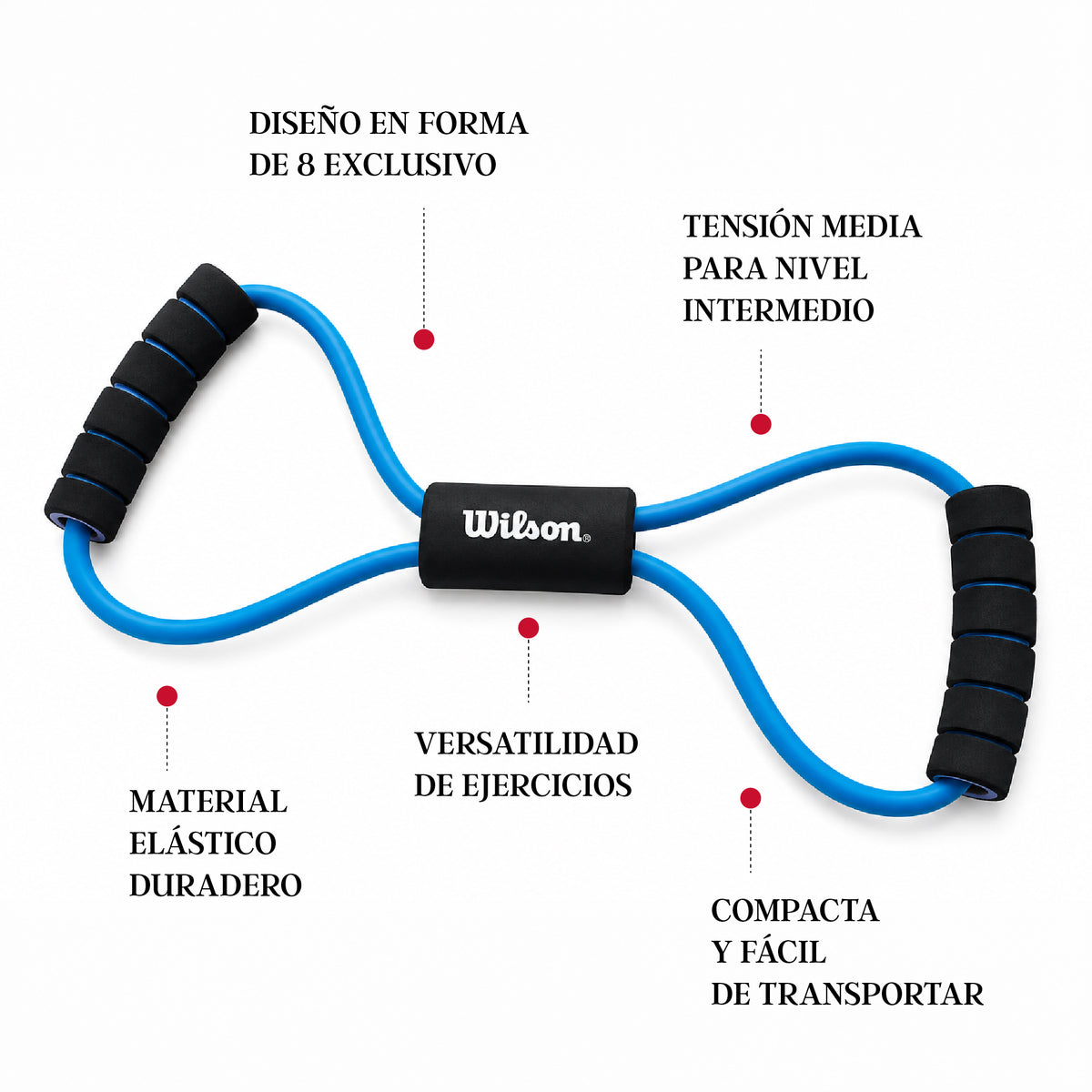 Liga Tensión Media Wilson LT000M Forma 8 Azul